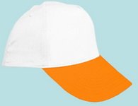 Şapka Promosyon Beyaz-Turuncu As-19 Seri Şapka