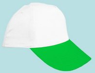 Şapka Promosyon Beyaz-Yeşil As-21 Seri Şapka