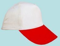 Şapka Promosyon Bej-Kırmızı As-46 Seri Şapka