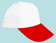 Şapka Promosyon Beyaz-Kırmızı As-41 Seri Şapka