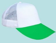 Şapka Promosyon Beyaz-Yeşil As-95 Seri Şapka